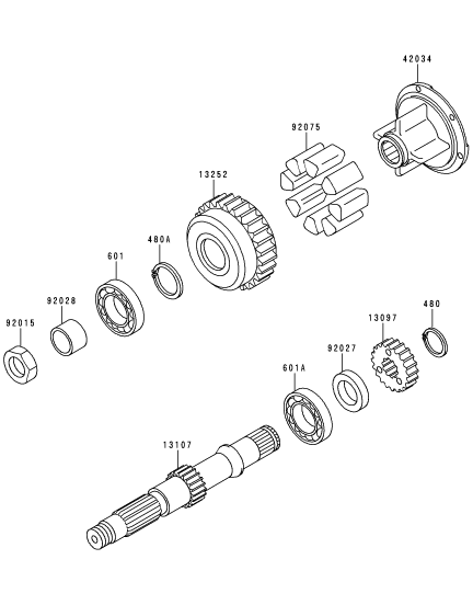 Sekundaerabtriebswelle
